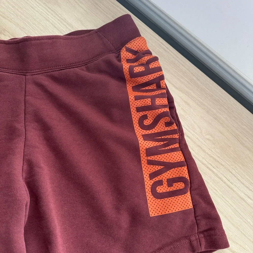 Gymshark Rust colored Athletic Shorts with Elastic Waistband - Picture 6 of 6